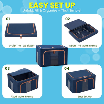 Foldable Clothes & Blanket Organizer