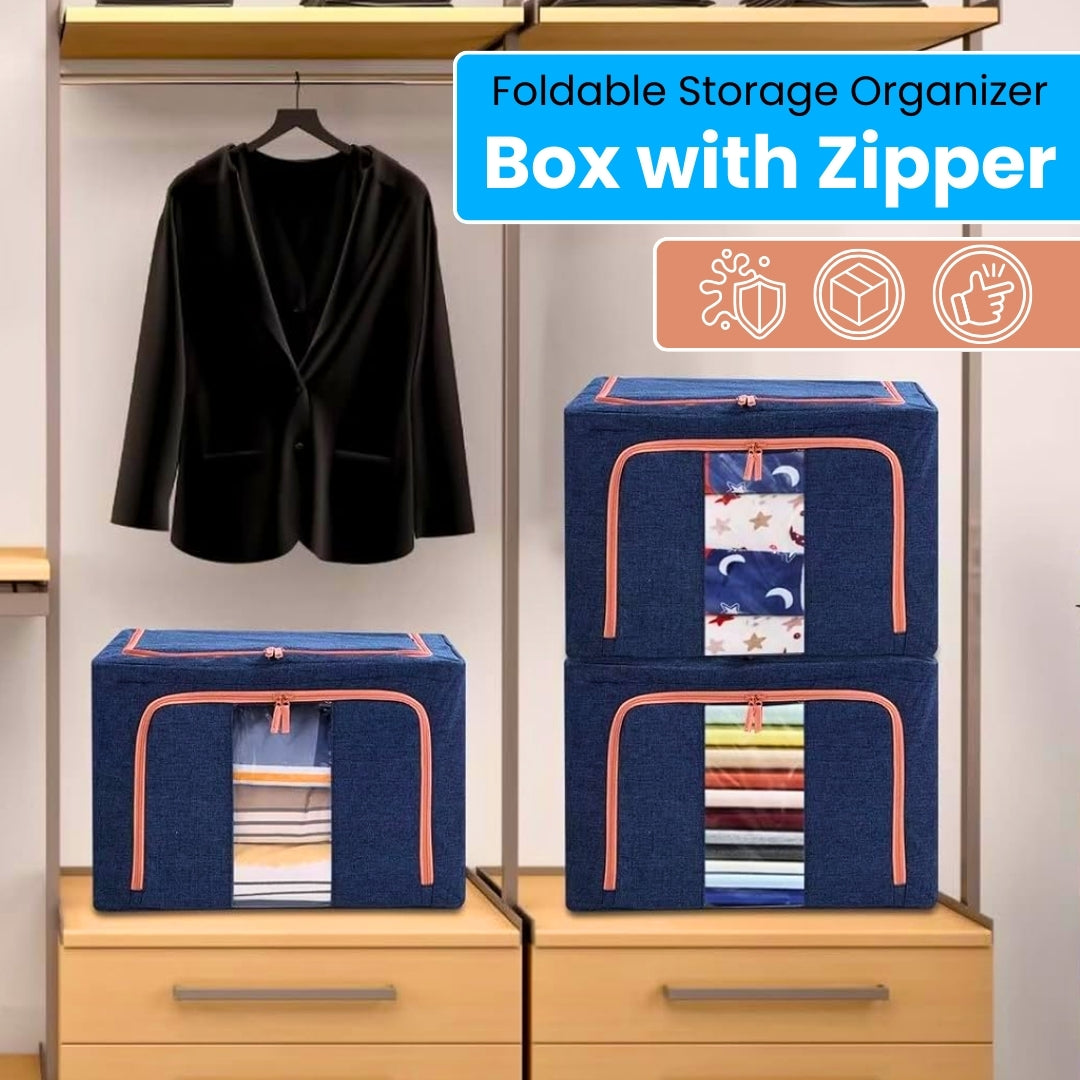 Foldable Clothes & Blanket Organizer