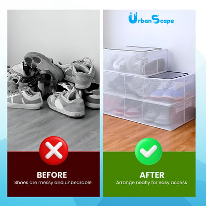Foldable Dustproof Shoe Organizer with Zipper & Handle