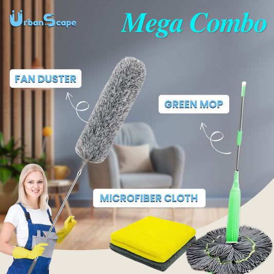 Ultimate Cleaning Combo Pack – Mop, Duster & Towels