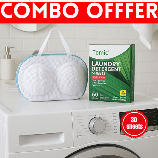 Smart Wash Duo – Laundry Detergent Sheets With Washing Bags For Laundry