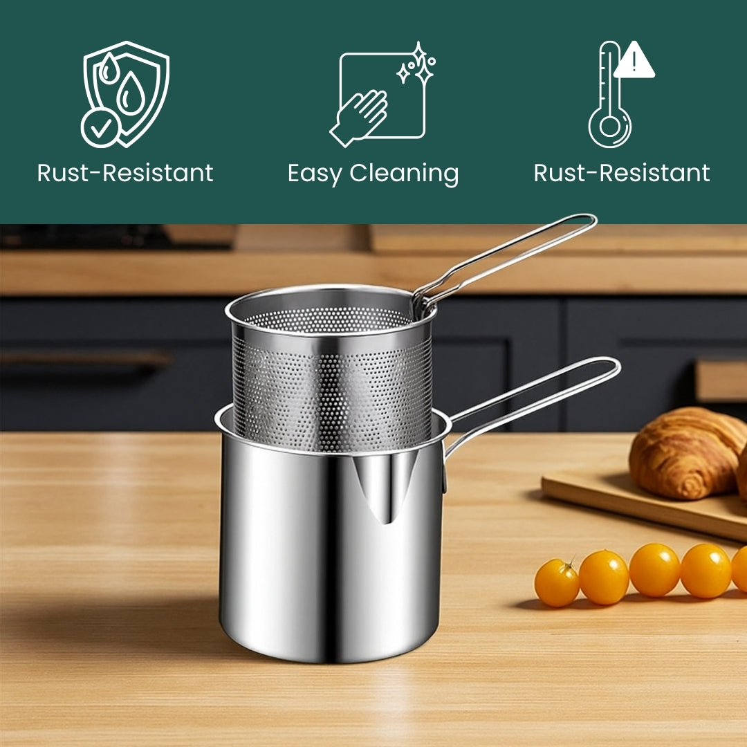 Stainless Steel Frying & Boiling Pot