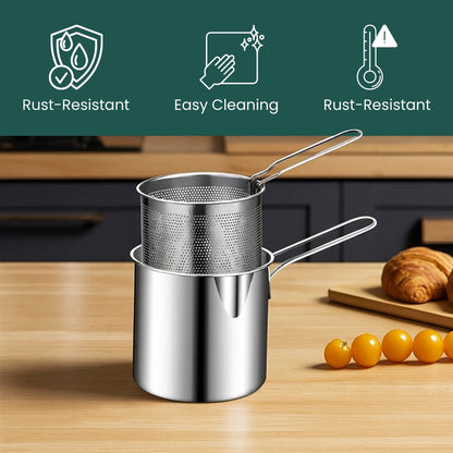 Stainless Steel Frying & Boiling Pot