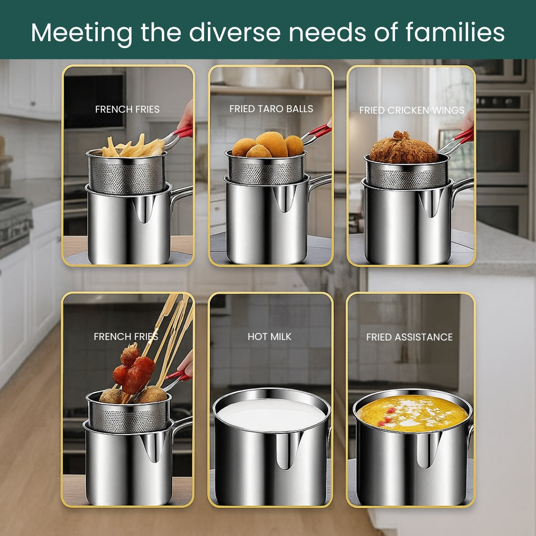 Stainless Steel Frying & Boiling Pot