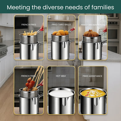 Stainless Steel Frying & Boiling Pot