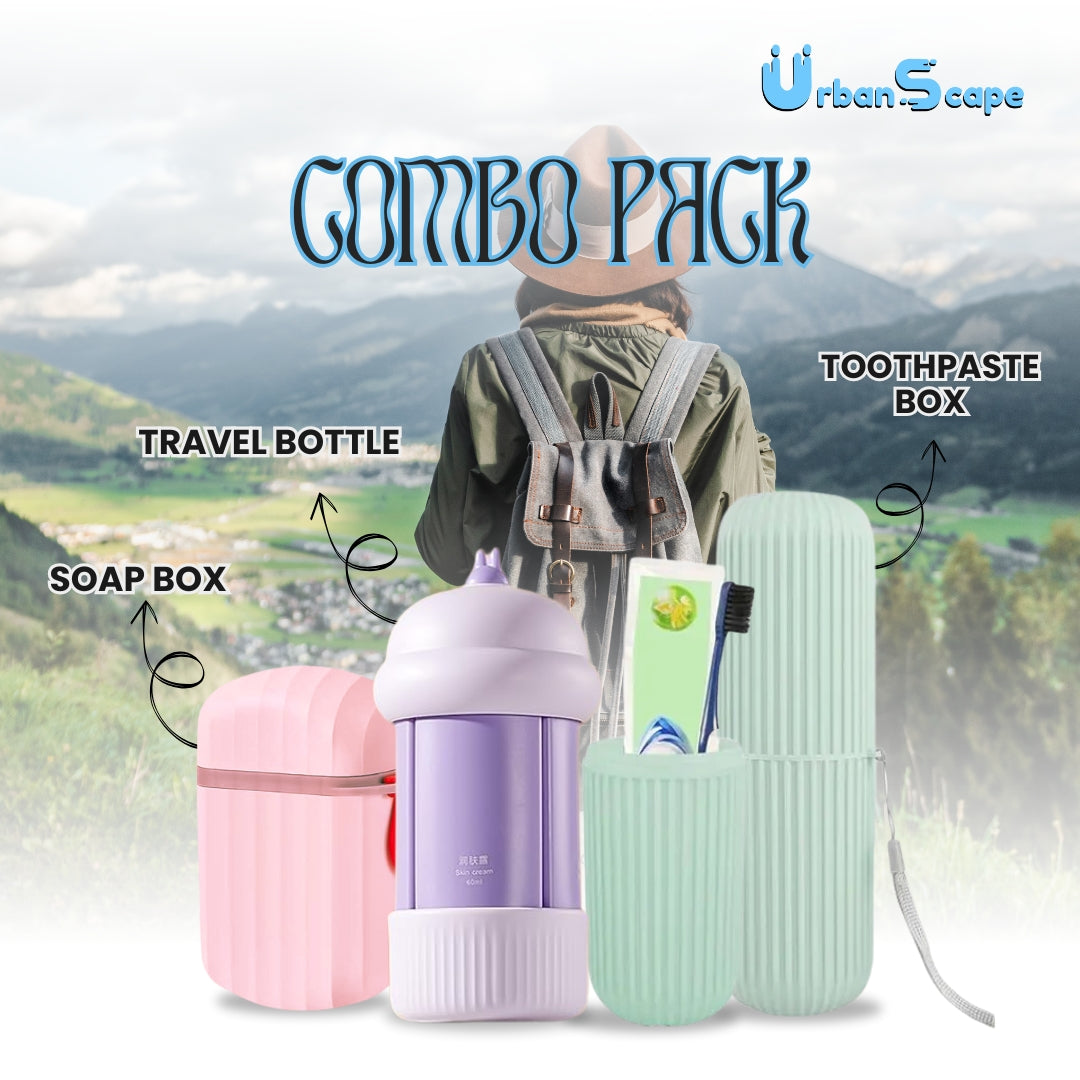 Travel Essentials Combo Pack – Compact and Convenient for Every Trip