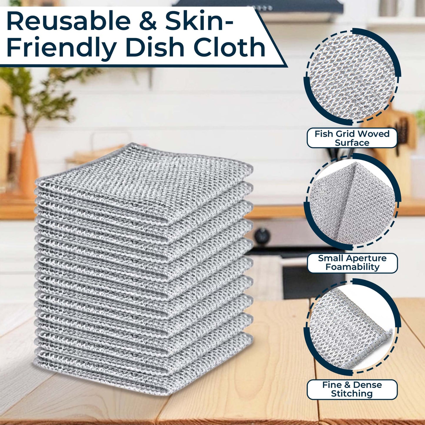 Kitchen Shield Combo – Dish Wire With Stainless Steel Drain Cover