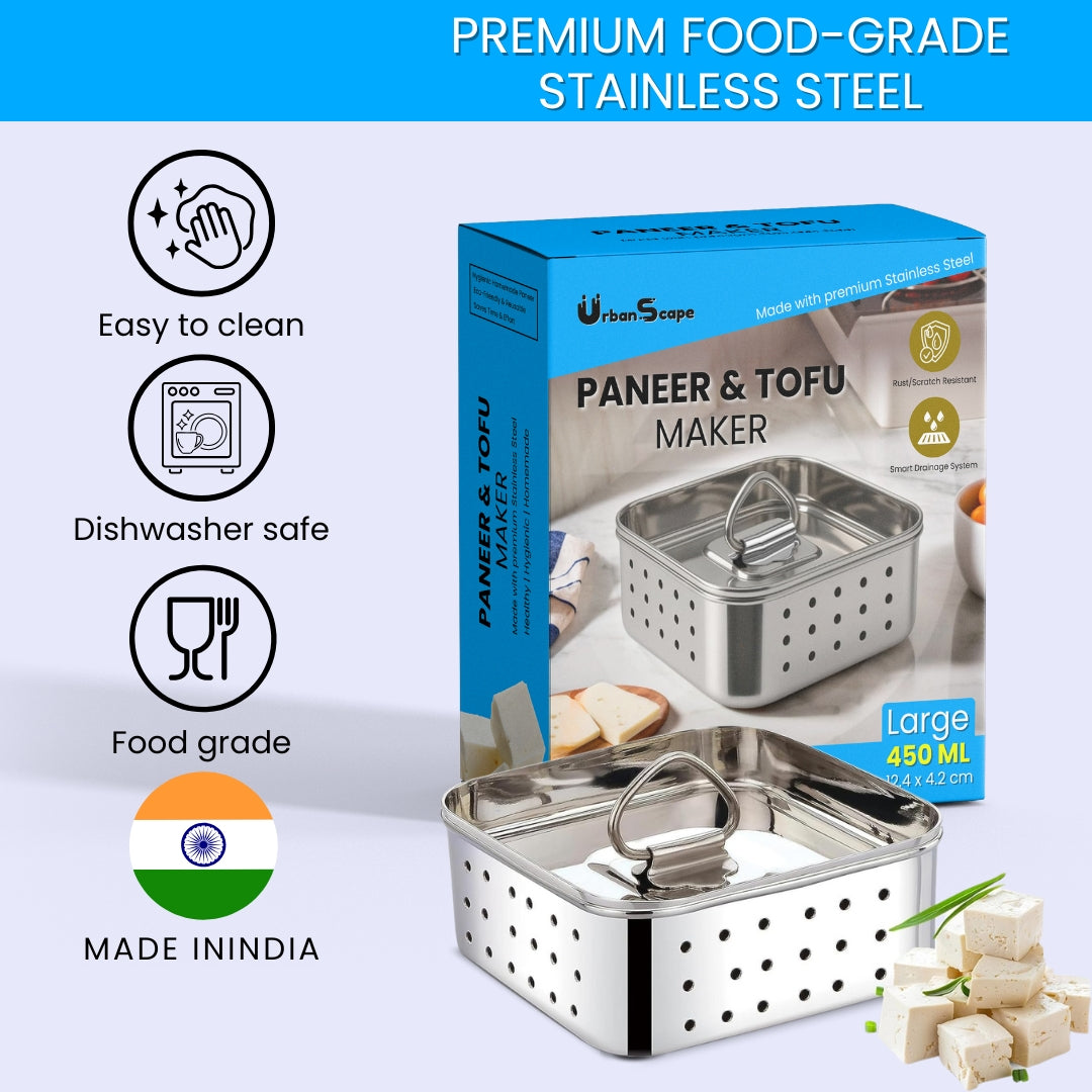 Paneer & Tofu Maker - Stainless Steel Kitchen Essential