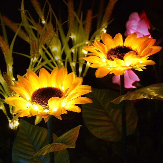 Solar Powered Flower Lights