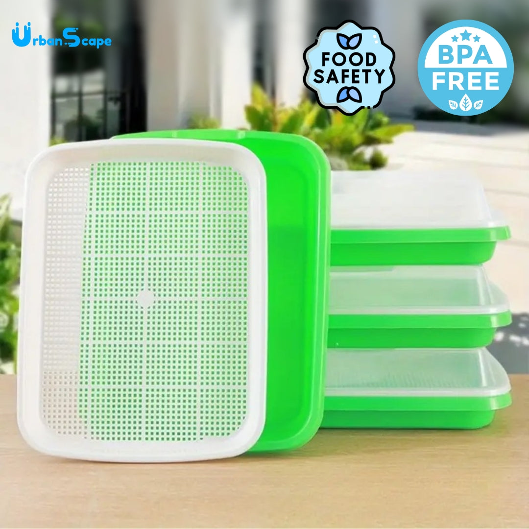 Seed Sprouter Tray - Healthy Wheatgrass Grower with Lid Sprouting Kit