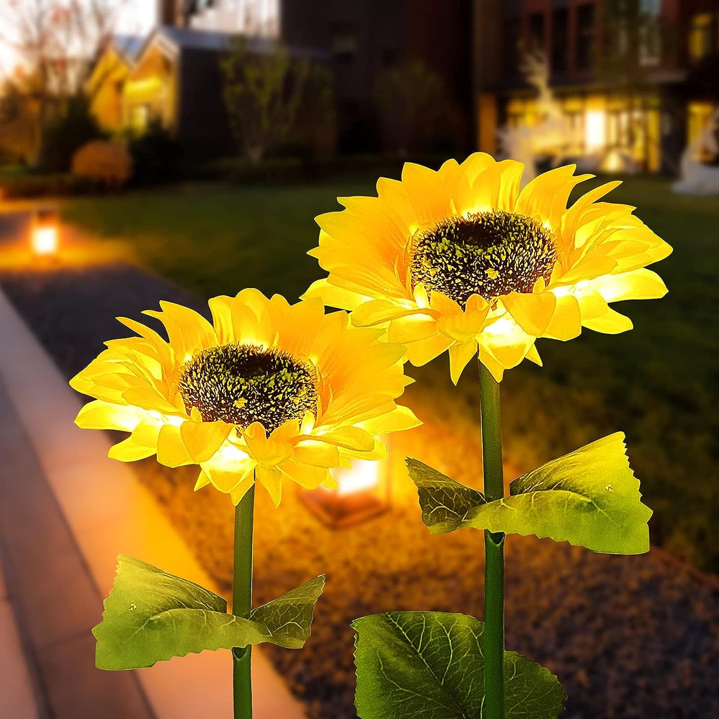 Solar Powered Flower Lights