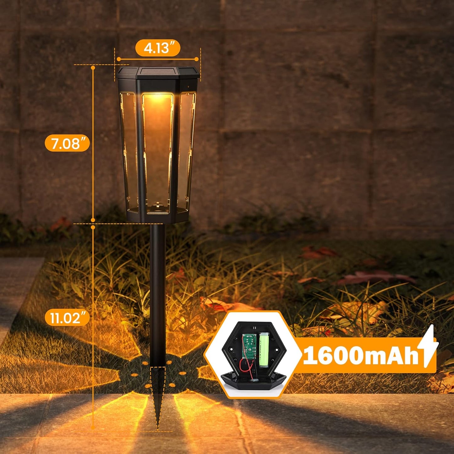 JACKYLED Solar Pathway Lights