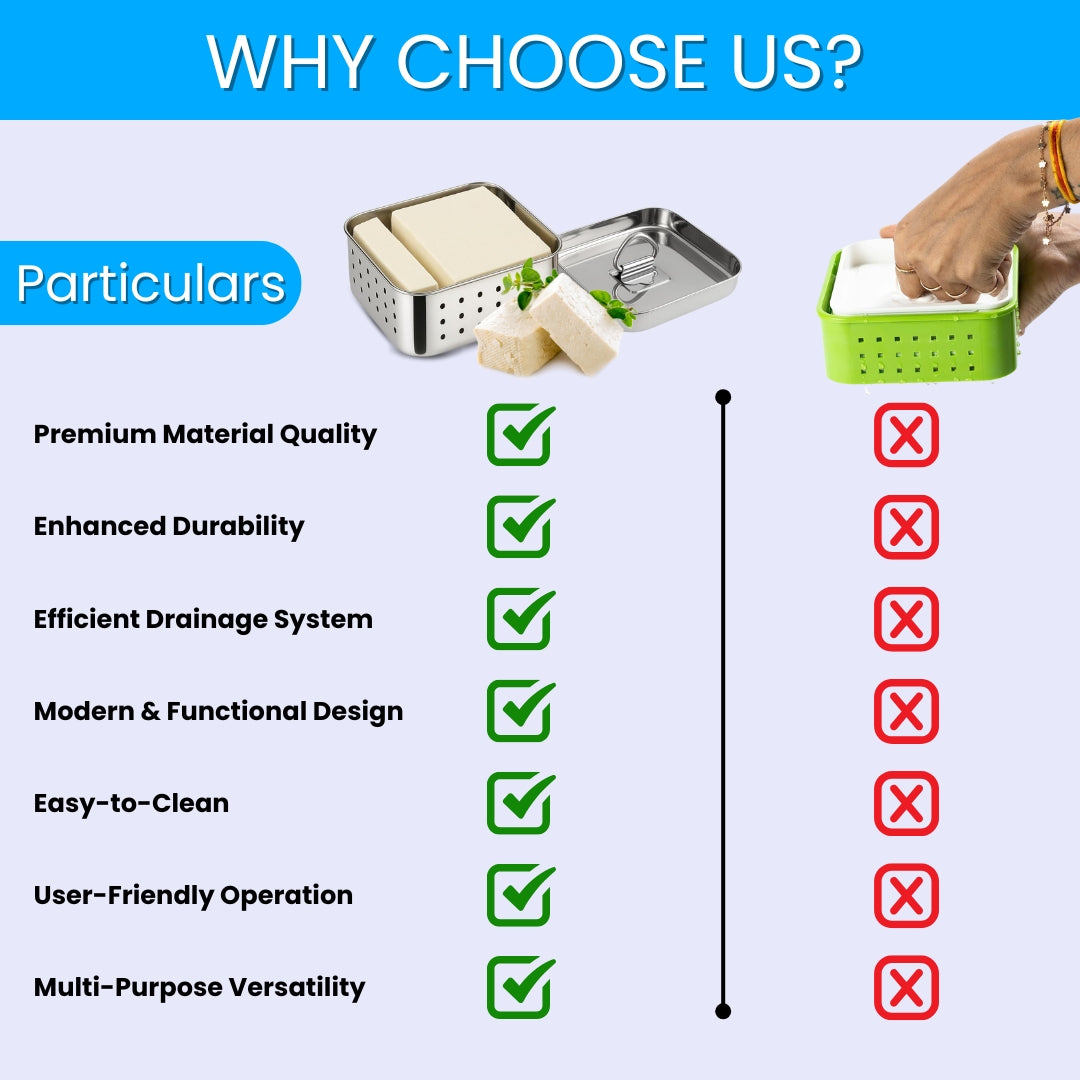 Paneer & Tofu Maker - Stainless Steel Kitchen Essential