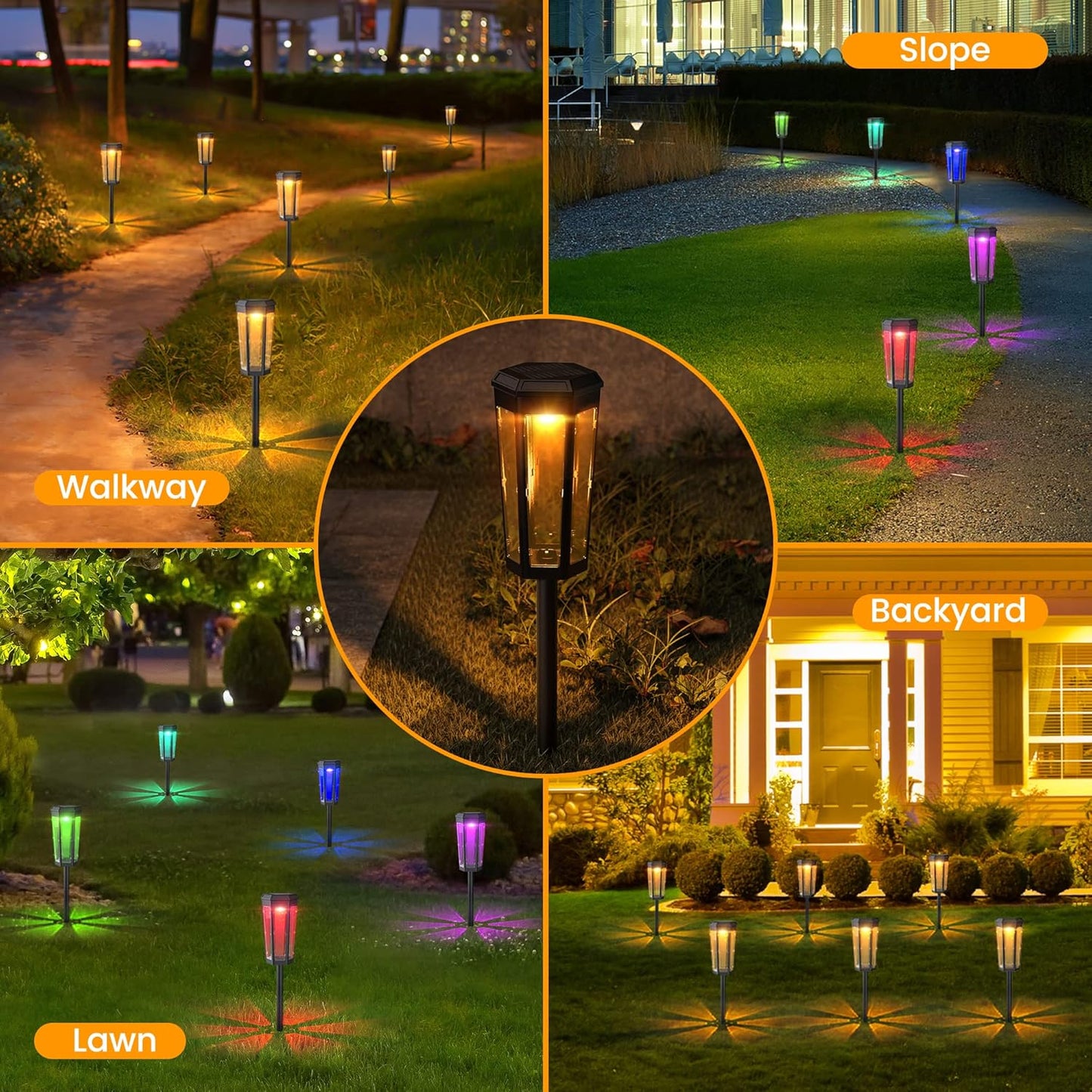 JACKYLED Solar Pathway Lights