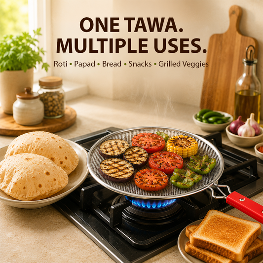 Grill Tawa for Roti, Papad & Snacks | Tawa Jaali