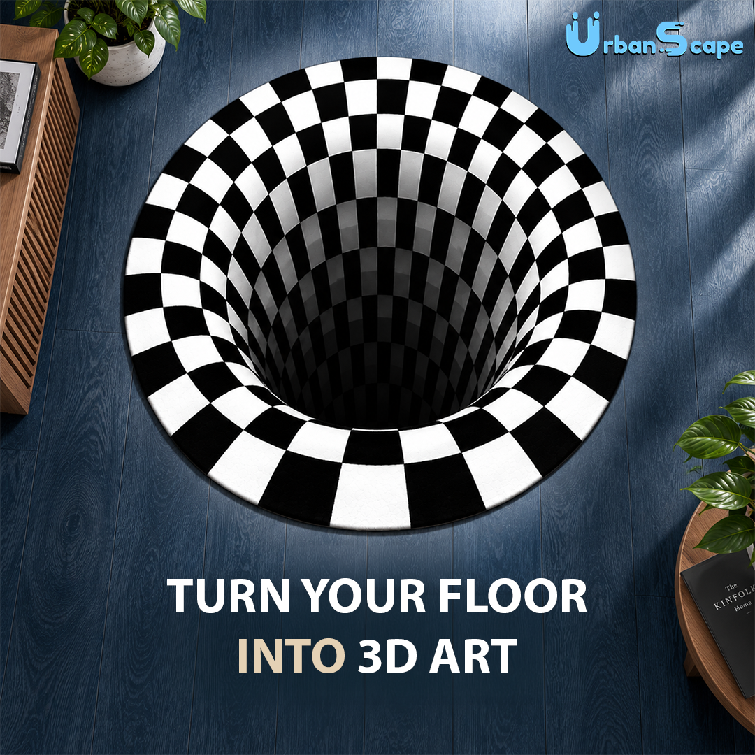 Optical Illusion Waterproof Rug