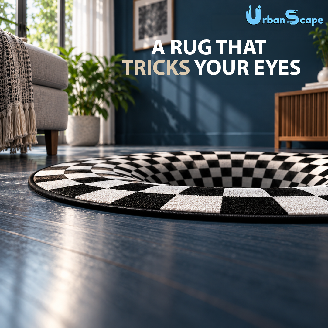 Optical Illusion Waterproof Rug