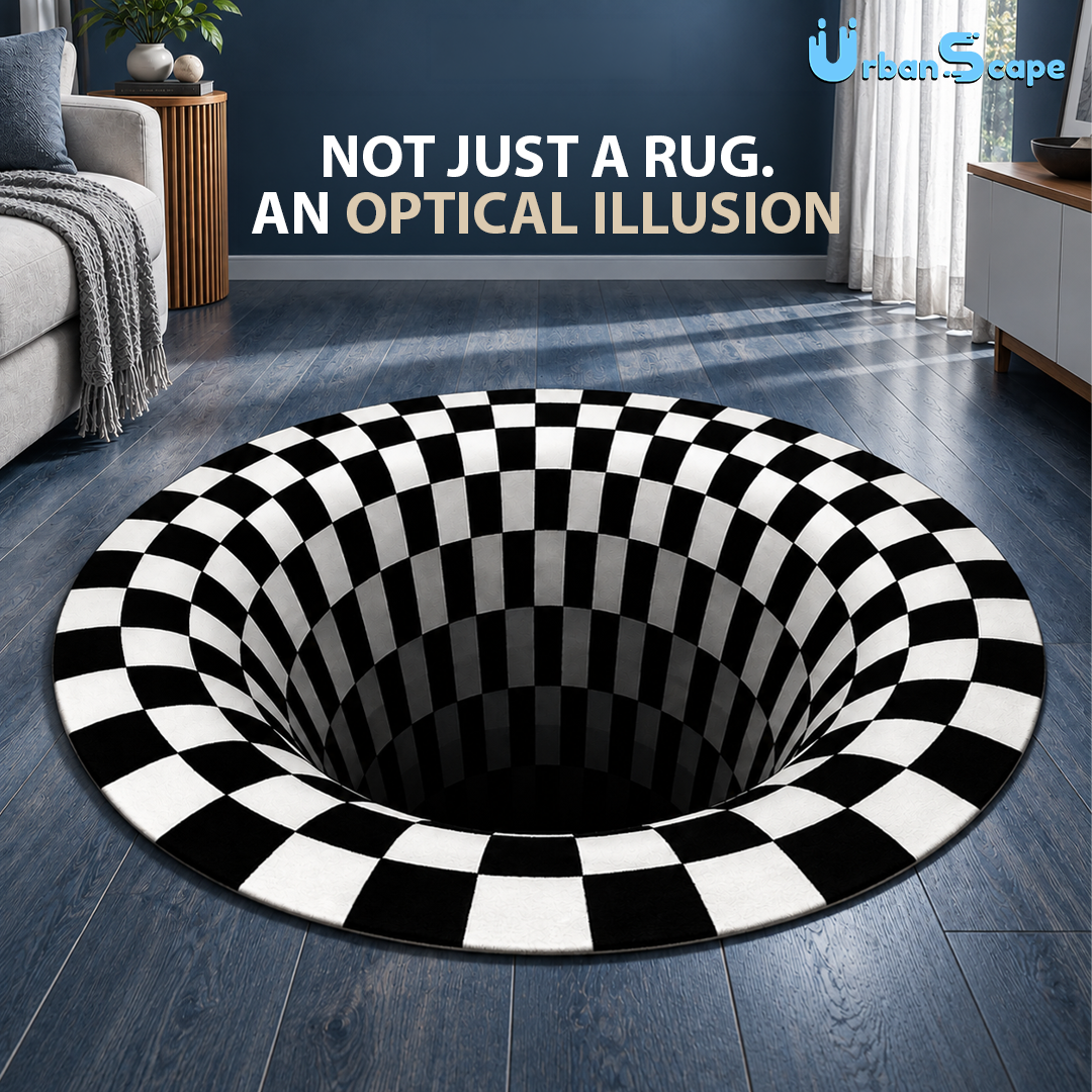 Optical Illusion Waterproof Rug
