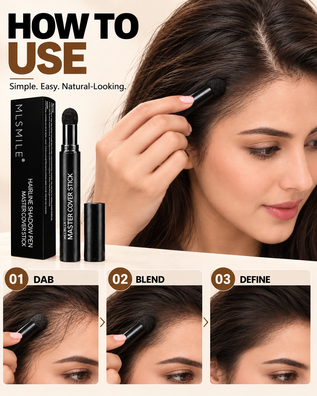 MLSMILE  Hairline & Contour Magic Stick (Unisex)