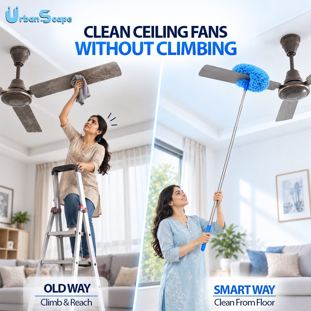 Extendable Dust Buster Mop -  (Ceiling fans & Under sofas & beds) etc.