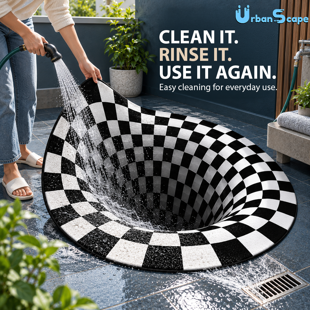 Optical Illusion Waterproof Rug