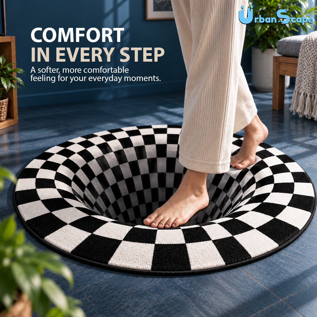 Optical Illusion Waterproof Rug