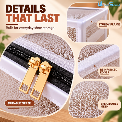 Foldable Dustproof Shoe & Clothes Organizer Box