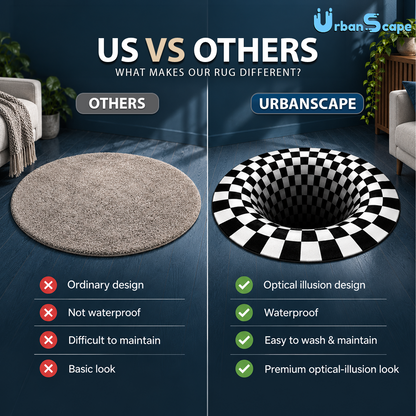 Optical Illusion Waterproof Rug