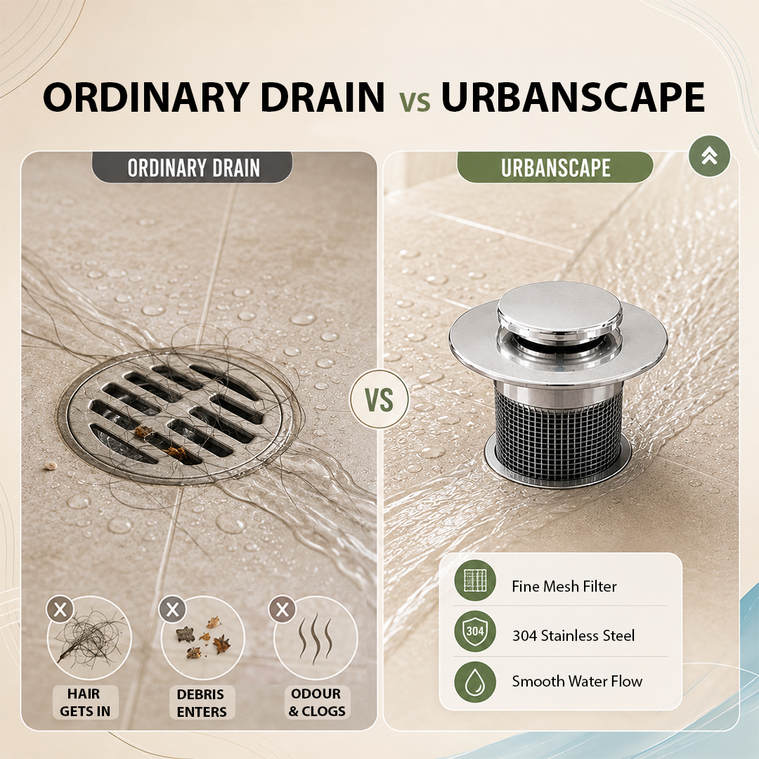 Premium Stainless Steel Kitchen & Bathroom Drain Cover & Hair Catcher