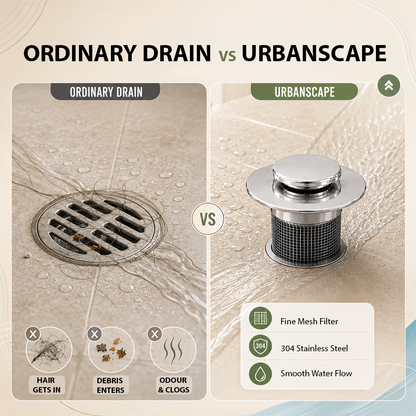 Premium Stainless Steel Kitchen & Bathroom Drain Cover & Hair Catcher