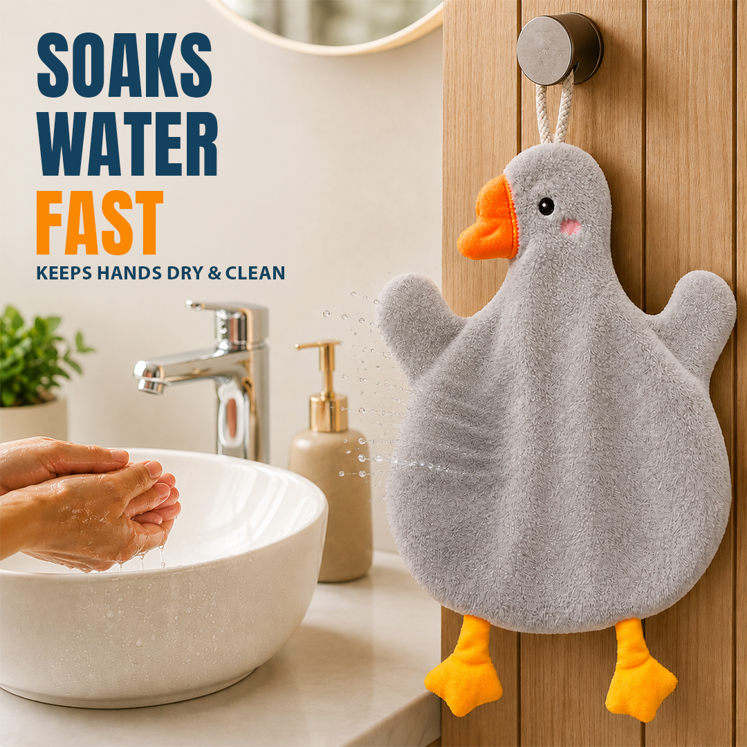 Duck Shaped Hand Towel With Strong Water Absorption