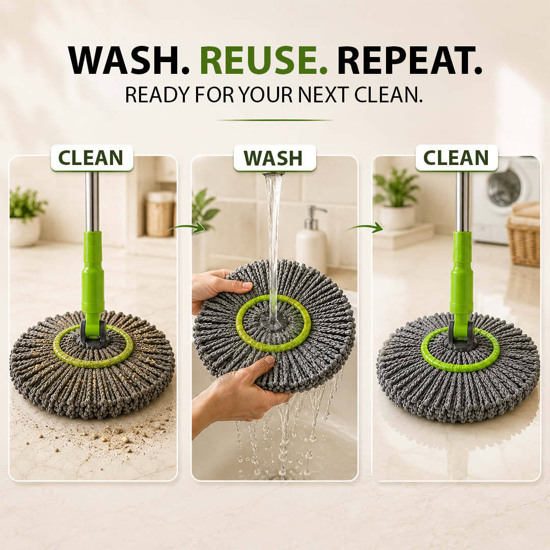 EcoSpin 2 in 1 Bamboo Mop