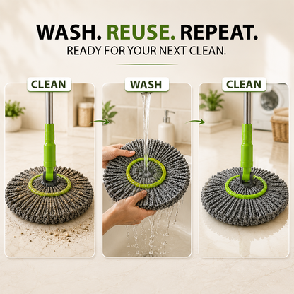 EcoSpin 2 in 1 Bamboo Mop