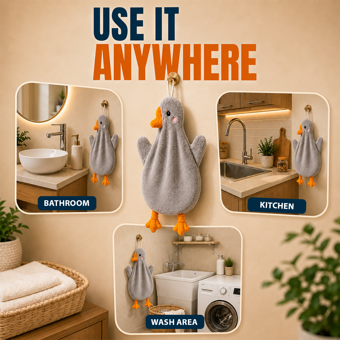 Duck Shaped Hand Towel With Strong Water Absorption