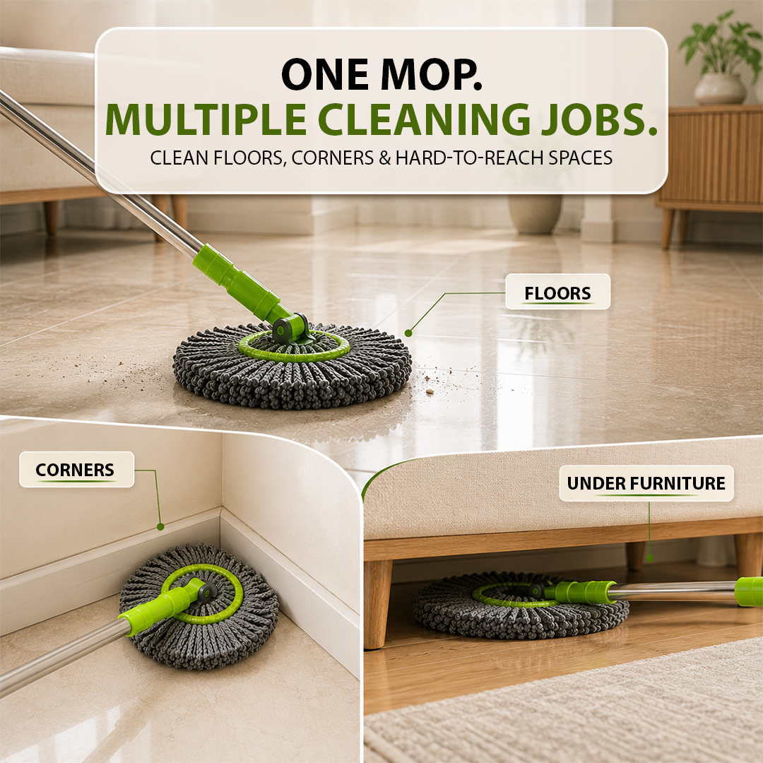 EcoSpin 2 in 1 Bamboo Mop
