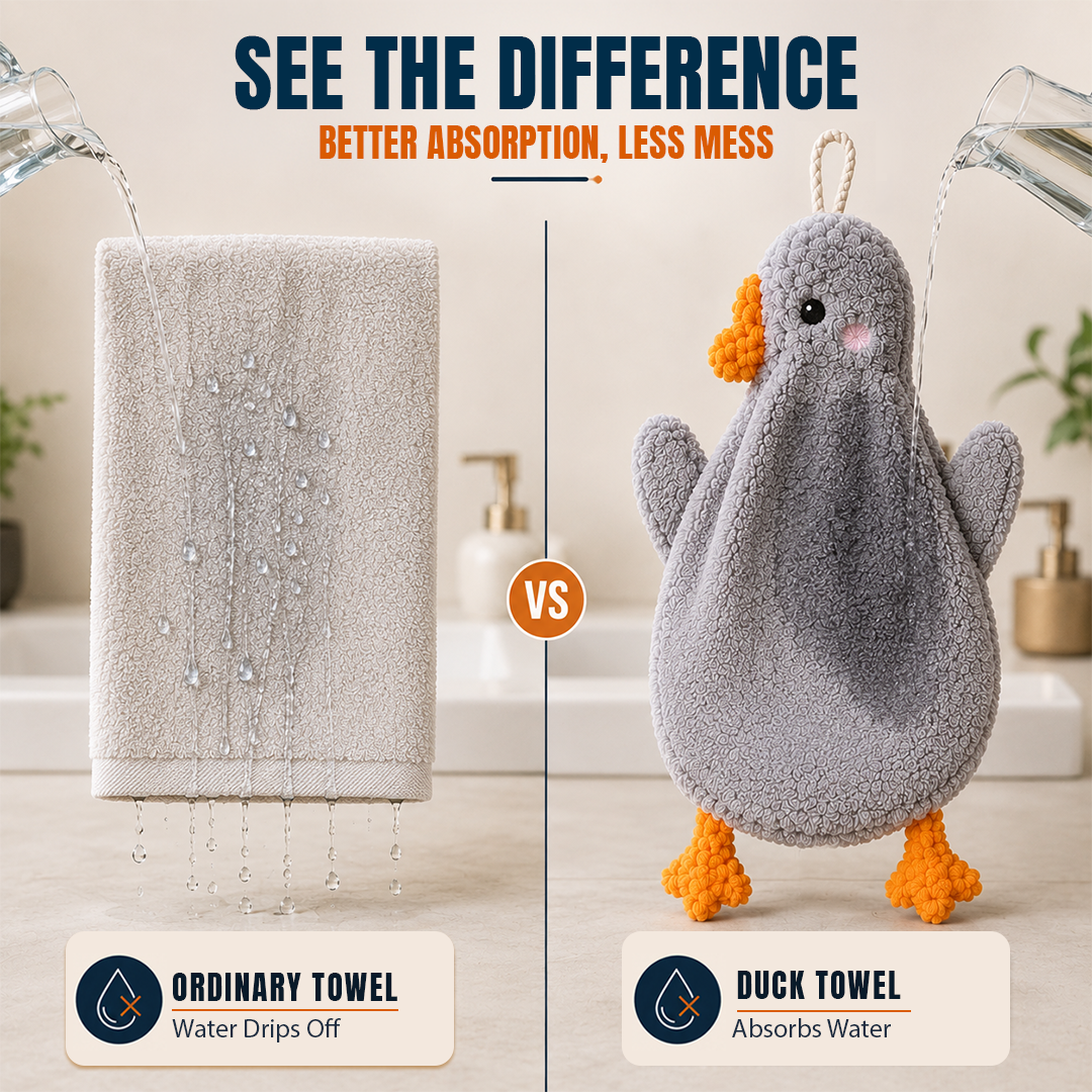 Duck Shaped Hand Towel With Strong Water Absorption