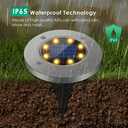 Solar Disc Garden Light (Free Delivery + COD Available)