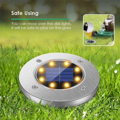 Solar Disc Garden Light (Free Delivery + COD Available)