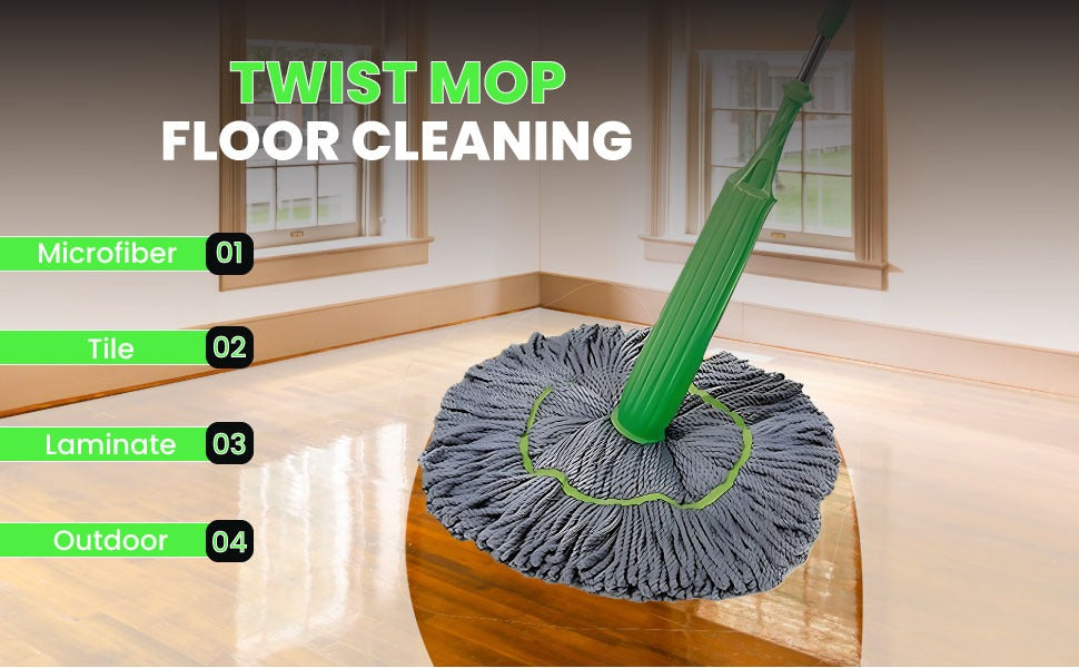 EcoSpin 2 in 1 Bamboo Mop
