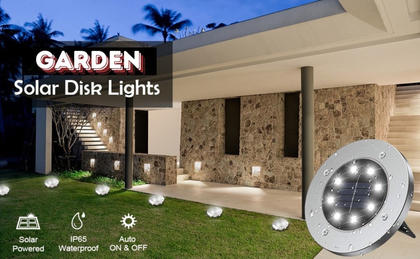 Solar Disc Garden Light (Free Delivery + COD Available)