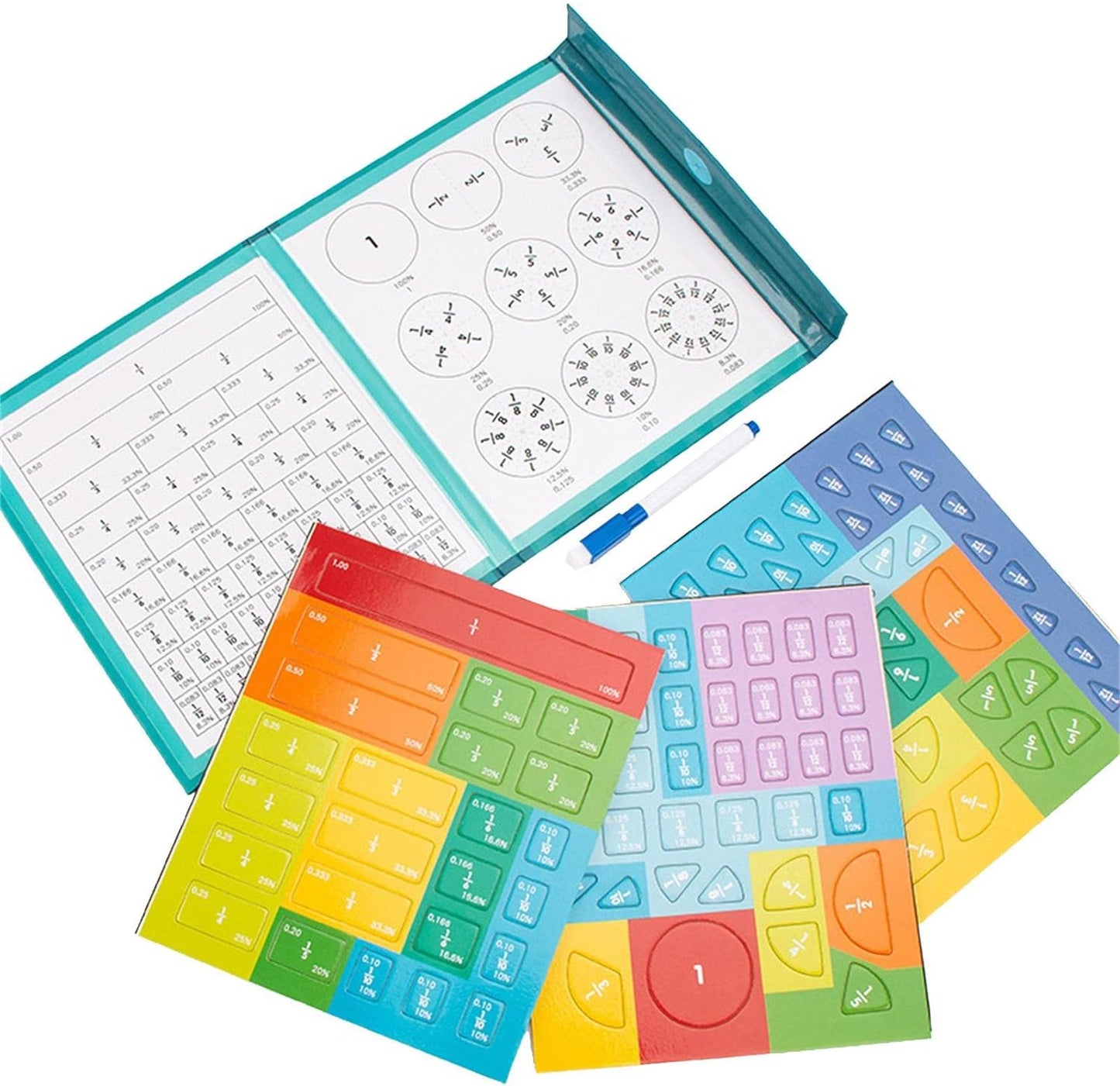 Fraction Learning Mathematics Book | Magnetic Book | Early learning Toy