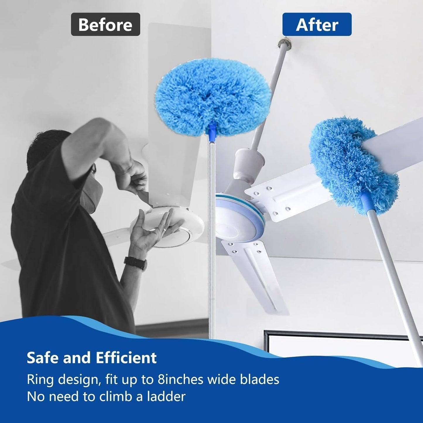 Extendable Dust Buster Mop -  (Ceiling fans & Under sofas & beds) etc.