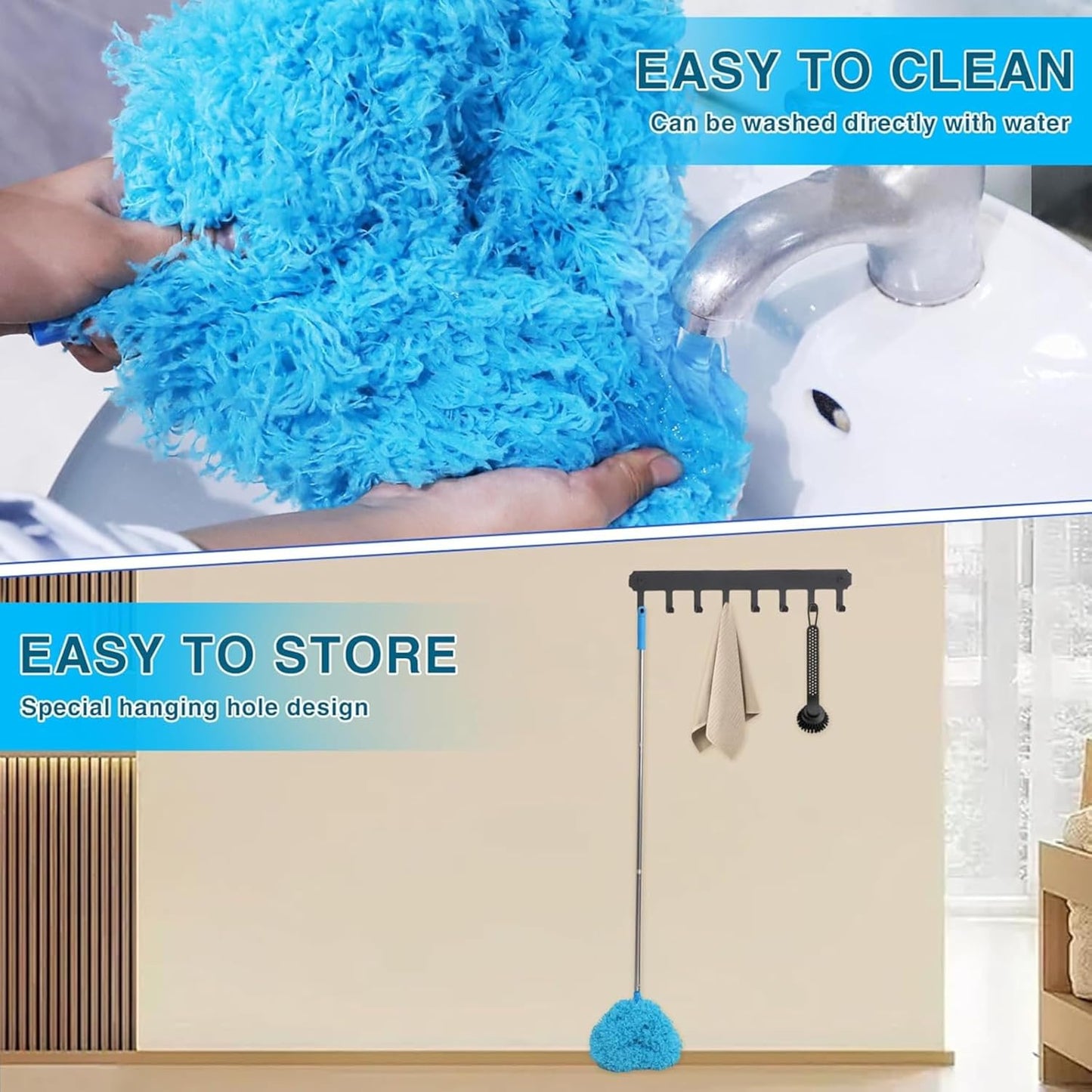 Extendable Dust Buster Mop -  (Ceiling fans & Under sofas & beds) etc.