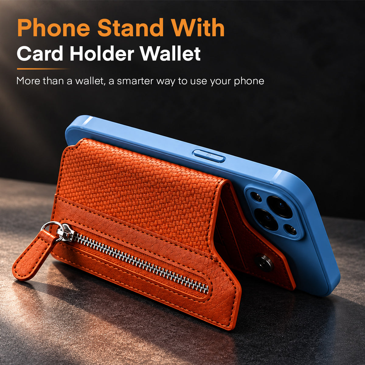 Phone Stand With Card Holder Wallet