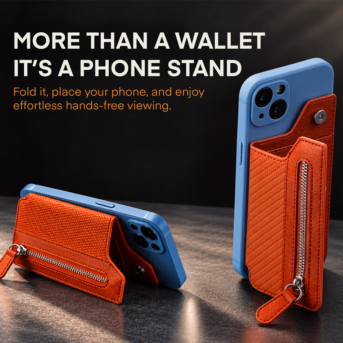 Phone Stand With Card Holder Wallet