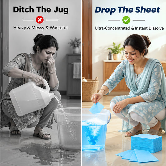 Quick Wash Bathroom Cleaning Sheets | 60 Sheets