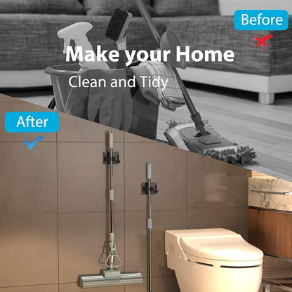 Stainless Steel Broom & Mop Holder